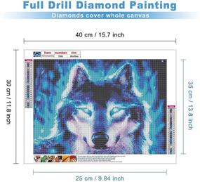 img 3 attached to MXJSUA Diamond Painting Embroidery Blue Eyed