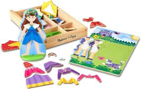 img 4 attached to Endless Fun with Melissa & Doug Princess Magnetic Dress-Up Set