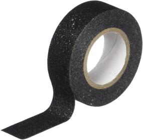 img 3 attached to Top-Rated GTS006 Glitter Tape, 15mm x 🌟 5m, in Sleek Black Shade - Boost your SEO