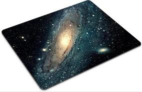 img 1 attached to 🌌 Customized Galaxy Universe Stars Outer Space Mouse Pads - Eco Friendly Cloth with Neoprene Rubber Luxlady Mouse Pad - Comfortable Computer Mouse Mat