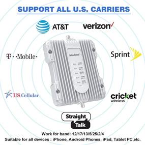 img 3 attached to 📶 Комплект усилителя сигнала для мобильного телефона Amazboost - усиливает 2G 3G 4G LTE для Verizon, AT&T, T-Mobile, Sprint и других операторов, охватывает до 5,000 кв. фт, усилитель сигнала для дома и офиса.