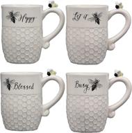 buzzy-licious ceramic bee coffee mug cup: sip in style! логотип