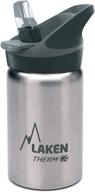 🧃 laken thermo kids vacuum insulated stainless steel leak-free sports water bottle with jannu straw cap, 12 oz - enhanced seo логотип