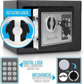 img 3 attached to 🔒 SereneLife SLSFE14 - Secure and Durable Safe and Lock Box with Keys