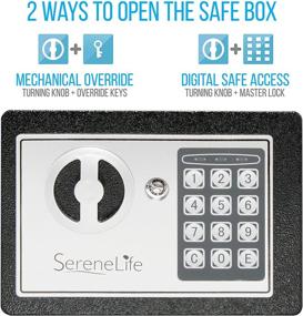 img 1 attached to 🔒 SereneLife SLSFE14 - Secure and Durable Safe and Lock Box with Keys