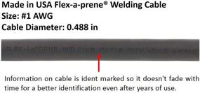 img 1 attached to 🔌 Industrial-grade 300 Amp Welding Ground Clamp Lead Assembly with Terminal Lug Connector - Heavy Duty #1 AWG Cable (15 FT)