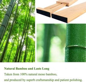 img 1 attached to 🎋 G-LEAF 6 Set Bamboo Drawer Dividers: Versatile and Adjustable Kitchen Organizer for Perfectly Divided Drawers