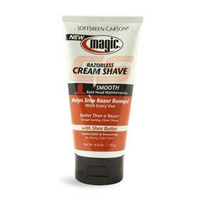 img 1 attached to 🪒 Efficient Magic Razorless Cream Shave for Bald Heads: 6oz Tube (177ml), 6-Pack