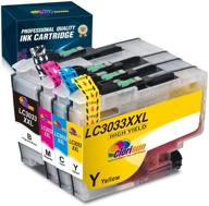 🖨️ clorisun ink cartridge set for brother lc3033xxl lc3033 | mfc-j995dw, mfc-j995dwxl, j815dw, j805dw, j805dwxl printer | black, cyan, magenta, yellow | 4-pack logo