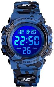 img 4 attached to 🌊 TOOCAT Backlight Waterproof Military Electrical Boys' Watches: Rugged Timepieces for Adventure Seekers