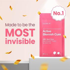 img 3 attached to 🌟 Glam Up Blemishield Patch: 144 Hydrocolloid Acne Patches (4 Packs) - Invisible Zit Patch for Face, Cystic Acne Relief