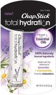 chapstick total hydration relaxing essential oil lip balm tube (0.12 oz) - lavender and chamomile moisturizer logo