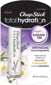 img 4 attached to ChapStick Total Hydration Relaxing Essential Oil Lip Balm Tube (0.12 oz) - Lavender and Chamomile Moisturizer