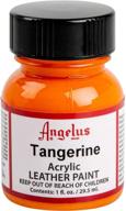 краска для кожи angelus tangerine, унция логотип