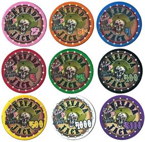 img 1 attached to 🎰 Nevada Jack Casino Grade Ceramic 10-gram Poker Chip Set – Pack of 50