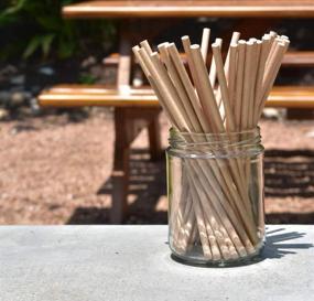 img 2 attached to 🌿 Vitapack 100-Pack Kraft Paper Straws 7.75: Eco-friendly & US Made