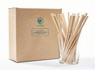 🌿 vitapack 100-pack kraft paper straws 7.75: eco-friendly & us made logo