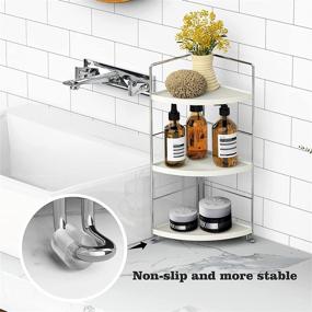 img 3 attached to 🛁 JANUS LiANG 3-Tier Bathroom Organizer Countertop: Versatile Storage Solution for Vanity, Bathroom, Bedroom, and Kitchen (Chrome) - Neatly Organize Makeup, Cosmetics, Spices, and More!