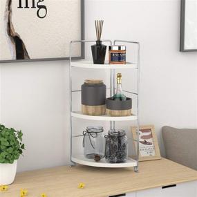 img 2 attached to 🛁 JANUS LiANG 3-Tier Bathroom Organizer Countertop: Versatile Storage Solution for Vanity, Bathroom, Bedroom, and Kitchen (Chrome) - Neatly Organize Makeup, Cosmetics, Spices, and More!