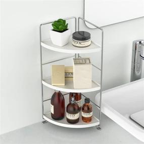 img 4 attached to 🛁 JANUS LiANG 3-Tier Bathroom Organizer Countertop: Versatile Storage Solution for Vanity, Bathroom, Bedroom, and Kitchen (Chrome) - Neatly Organize Makeup, Cosmetics, Spices, and More!