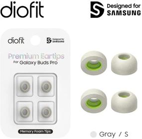 img 3 attached to 🎧 Улучшите ваши Samsung S/Galaxy Buds Pro с помощью диофит премиумных серых пенных насадок.