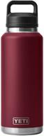 🧃 yeti rambler 46 oz bottle: vacuum insulated & stainless steel with chug cap - harvest red, ideal for all-day hydration логотип