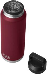 img 1 attached to 🧃 YETI Rambler 46 oz Bottle: Vacuum Insulated & Stainless Steel with Chug Cap - Harvest Red, Ideal for All-Day Hydration