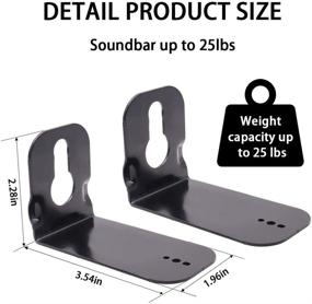 img 3 attached to 🔊 Samsung Soundbar Wall Mount Bracket AH96-04018A Kit for HW-Q60R, HW-Q70R, HW-Q80R, HW-Q90R, HW-K850, HW-K950, HW-K850/ZA, HW-K950/ZA