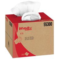 🧻 wypall x70 extended use reusable cloths (55300) - brag box, white - 200 sheets/box logo