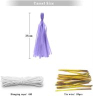 🎉 binpeng 14in 21pcs rainbow paper tassel diy hanging decorations - perfect for party, wedding, festival, baby shower - includes 7 colors with 21pcs rainbow tassels логотип