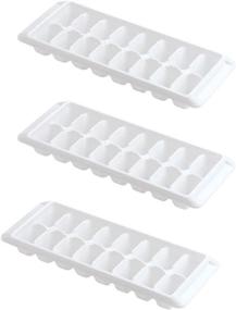 img 1 attached to 🧊 Rubbermaid Ice Cube Tray, 16 Cube Trays (3 Pack, White) – Convenient Ice Making Solution