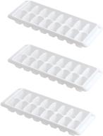 🧊 rubbermaid ice cube tray, 16 cube trays (3 pack, white) – convenient ice making solution logo