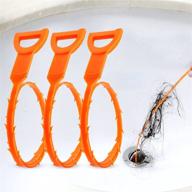 vastar 3 pack 19.6 inch drain snake hair clog removal cleaning tool set logo