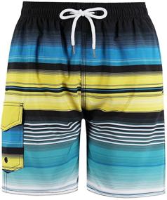 img 4 attached to 🩳 Striped Boys Trunks 6515 10 12 by MILANKERR - Boys' Clothing