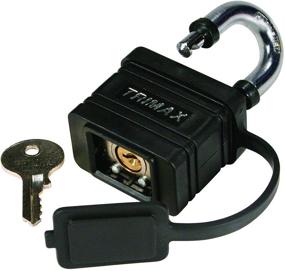 img 1 attached to 🔒 Trimax TPW1125 Прочный непромокаемый ламинированный стальной замок - двойной замок 1-1/8" x 5/16" засов.