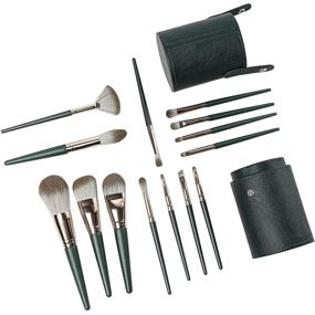 img 4 attached to 💄 14-Piece Eye Makeup Brushes Set: Professional Cosmetic Brushes Kit with Case for Makeup Enthusiasts, Beginners, and Experts