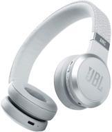 🎧 jbl live 460nc - white wireless on-ear noise cancelling headphones with extended battery life and voice assistant control logo