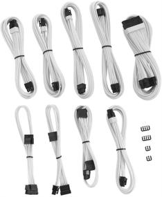 img 1 attached to 🔌 CableMod E-Series Pro ModFlex Sleeved Cable Kit | EVGA G5 / G3 / G2 / P2 / T2 | White