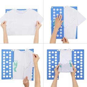 img 1 attached to Premium Durable Plastic Clothes Folding Board by Kooorby - T Shirt Folder, Shirt Folder, Laundry Folder - Ideal for Clothing, Pants, Towels & Easy Storage Machine