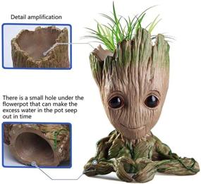 img 1 attached to Groot Flowerpot Treeman - Guardians of the Galaxy Pen Holder and Office Organizer