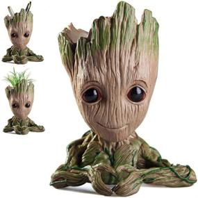 img 3 attached to Groot Flowerpot Treeman - Guardians of the Galaxy Pen Holder and Office Organizer