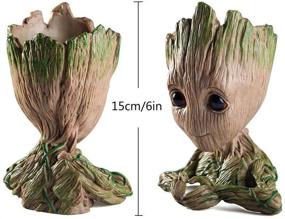 img 2 attached to Groot Flowerpot Treeman - Guardians of the Galaxy Pen Holder and Office Organizer