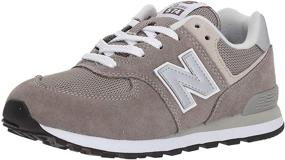 img 4 attached to 👟 Stylish Lace-Up Sneakers for Kids: Introducing the New Balance Kid's 574 V1 Evergreen