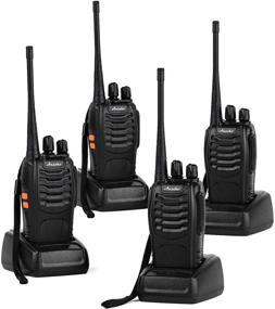 img 4 attached to 📻 Ansoko Long Range Walkie Talkies: Rechargeable 2-Way Radios for Adults - 16-Channel UHF (Pack of 4)