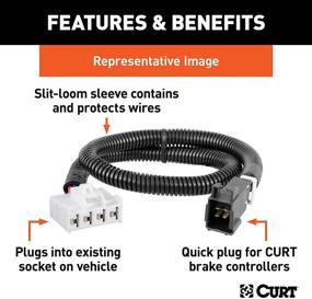 img 3 attached to CURT 51458 Quick Plug Electric Trailer Brake Controller Wiring Harness for Ram 1500, Classic, 2500, 3500, 4500, 5500