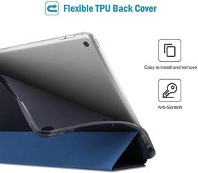 img 3 attached to ⚓️ ProCase iPad 9.7 Inch Case: Slim TPU Cover for iPad 6th Gen, iPad 5th Gen, iPad Air 2, iPad Air - Navy