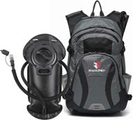 🎒 rockrain hydration backpack with 2.5l bpa free water bladder - ideal for cycling, hiking, running, and skiing logo