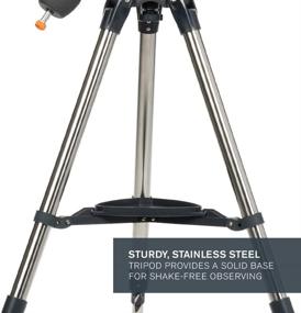 img 2 attached to 🌌 Explore the Skies with the Celestron AstroMaster 114EQ Newtonian Telescope – Perfect Starter Reflector Telescope with Fully-Coated Glass Optics, Adjustable-Height Tripod, and Bonus Astronomy Software Package