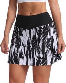 img 4 attached to Zengjo Workout Skirt Black Purple Sports & Fitness