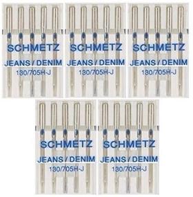 img 3 attached to 👖 High-Quality 25 Schmetz Jeans Denim Sewing Machine Needles - Size 90/14 (130/705H-J)